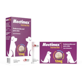 Vermifugo Mectimax Cães 12mg 4 Comprimidos