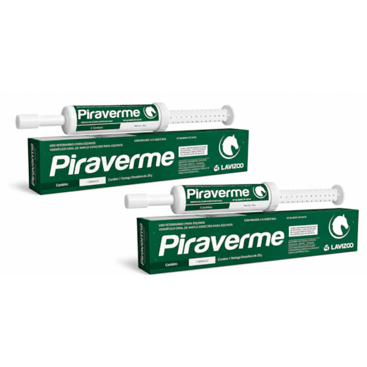 Vermífugo para cavalo Piraverme Equinos Gel Oral 25gr 