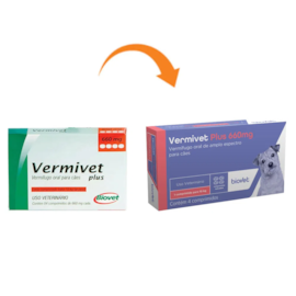 VERMIVET PLUS 660MG 4COMP