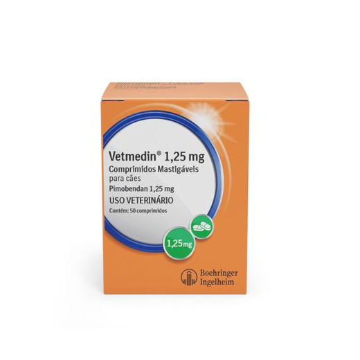 Vetmedin 1,25mg 50 Comprimidos Mastigável