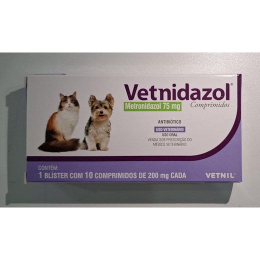 Vetnidazol 75mg Com 10 Comprimidos